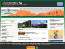 Tablet Screenshot of comune.lavalle.bz.it